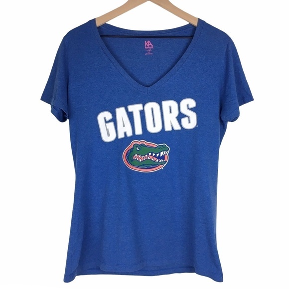 FLORIDA GATORS T Shirt Graphic V Neck Game Day Spirit Short Sleeves Size Large - Picture 10 of 10